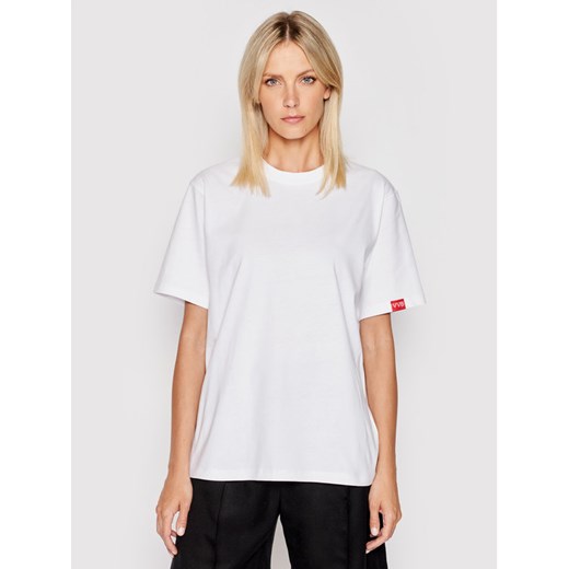 Victoria Victoria Beckham T-Shirt Single 2121JTS002393A Biały Regular Fit Victoria Victoria Beckham XS okazja MODIVO