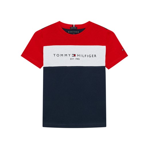 T-shirt chłopięce Tommy Hilfiger wielokolorowy z napisami 