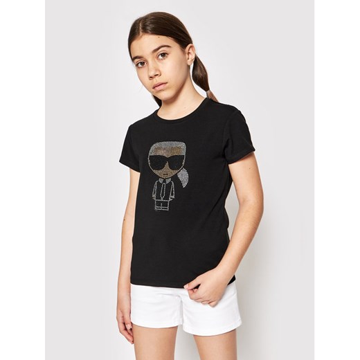 KARL LAGERFELD T-Shirt Z15M53 S Czarny Regular Fit Karl Lagerfeld 8Y okazja MODIVO