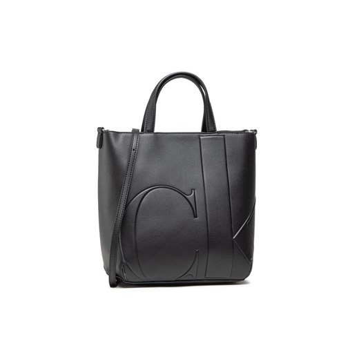 Shopper bag Calvin Klein duża czarna matowa wakacyjna 