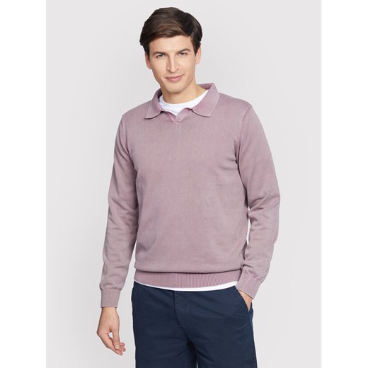 Vistula Sweter Adisa XA1121 Fioletowy Regular Fit Vistula XXL wyprzedaż MODIVO