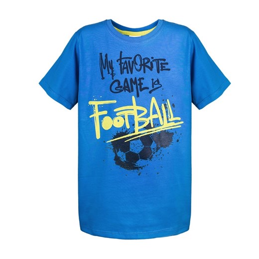 T-shirt chłopięcy, niebieski, piłka, Tup Tup Tup Tup 140 smyk