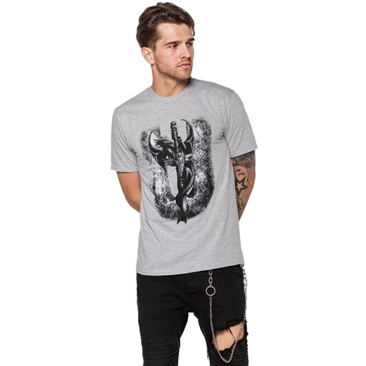 T-shirt męski UNDERWORLD Dragon szary Underworld XL okazyjna cena morillo
