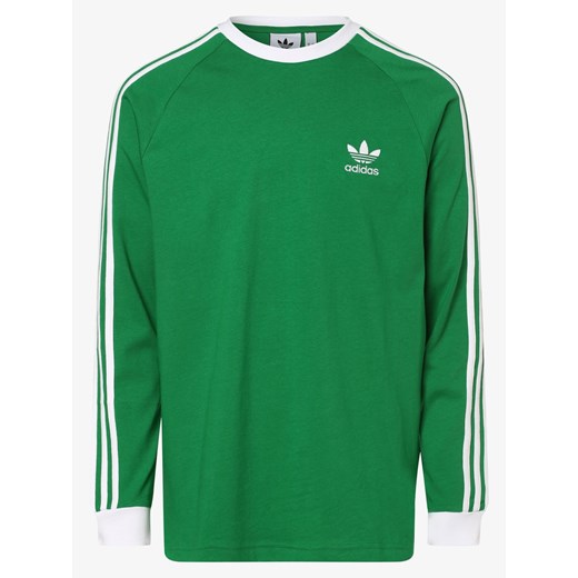 adidas Originals - Męska koszulka z długim rękawem, zielony XL vangraaf
