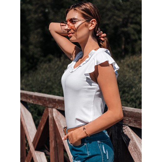 Bluzka damska 012LLR - biała Edoti.com one size Edoti.com