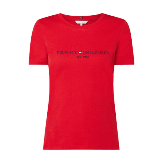 T-shirt z bawełny bio Tommy Hilfiger S wyprzedaż Peek&Cloppenburg 