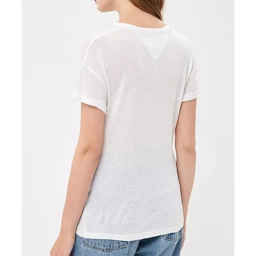 T-Shirt koszulka damska Tommy Jeans Embroidery White Tommy Jeans L zantalo.pl