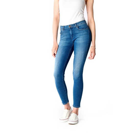 Granatowe jeansy damskie Wrangler 