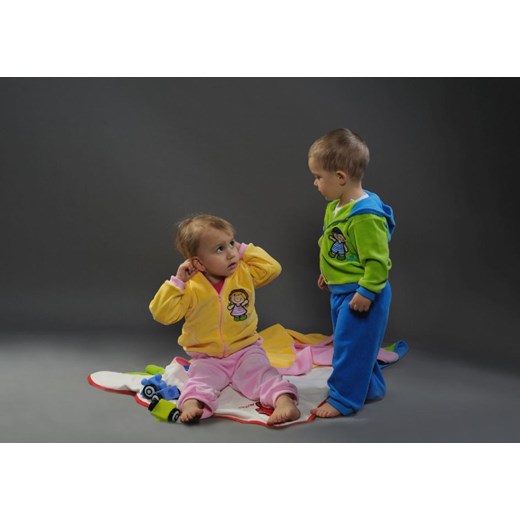 Dres welurowy Julia - rozmiar 86 marko-baby-pl granatowy welurowy