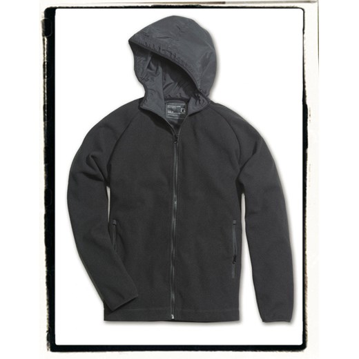 Fleece hood zipper jacket. Polarowa bluza firmy Surplus. rockzone-pl bialy aktywna