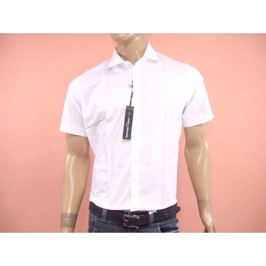 Shirt Mod. DANIELE ALESSANDRINI C1137B1532801 White maranellowebfashion-com rozowy modne