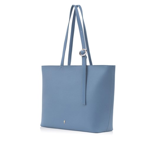 Shopper bag Ochnik granatowa matowa elegancka na ramię 