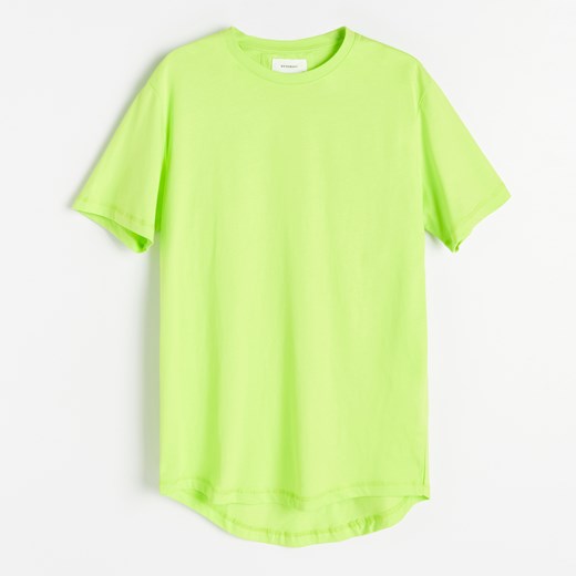 Reserved - T-shirt o wydłużonym kroju - Zielony Reserved S promocja Reserved