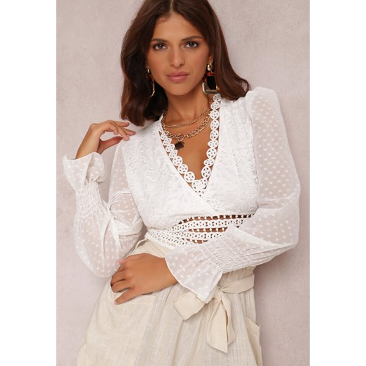 Biała Bluzka Alethithoe Renee S/M Renee odzież