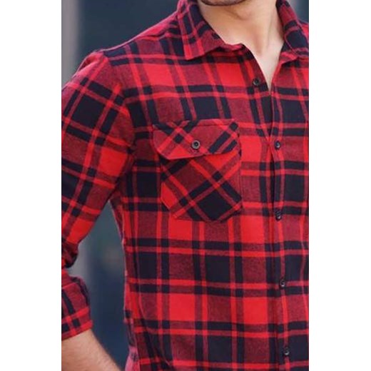 Koszula męska MALCOLM RED M okazja Ivet Shop