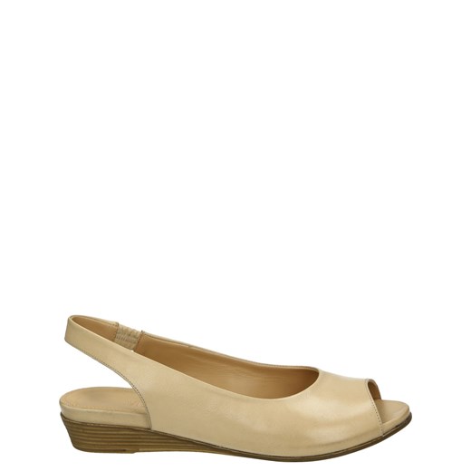 VENEZIA Sandały na koturnie - 9108 08 BEIGE Venezia 40 Venezia okazyjna cena