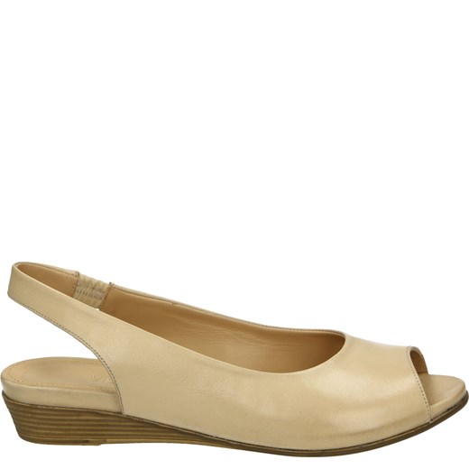 VENEZIA Sandały na koturnie - 9108 08 BEIGE Venezia 37 okazyjna cena Venezia