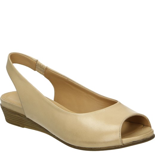 VENEZIA Sandały na koturnie - 9108 08 BEIGE Venezia 40 promocyjna cena Venezia