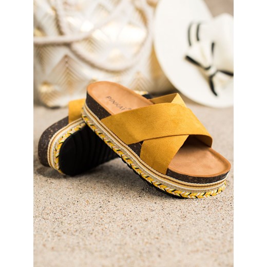 CzasNaButy klapki damskie zamszowe 