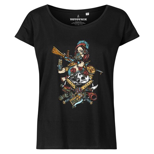 Koszulka T-shirt damska Voyovnik Sniper Of Apocalypse & Roses - czarna (VD3-2105-32-CZ) Voyovnik S Militaria.pl