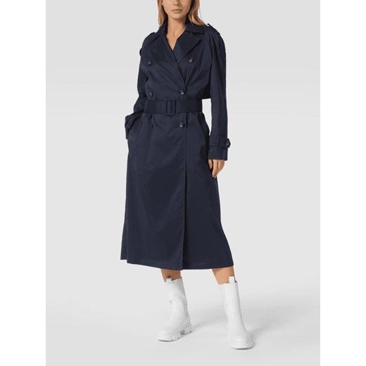 Trencz z kołnierzem z połami i paskiem w talii model ‘Makimi’ 38 okazyjna cena Peek&Cloppenburg