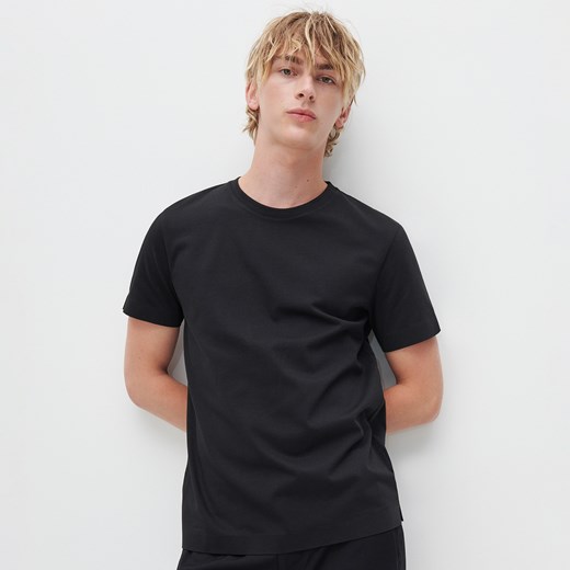 Reserved - Gładki T-shirt Basic - Czarny Reserved XL promocja Reserved