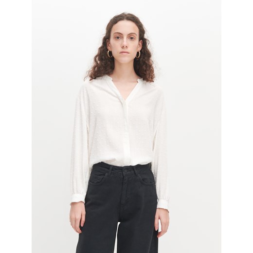 Reserved - Koszula z dekoltem V - Biały Reserved 34 okazyjna cena Reserved