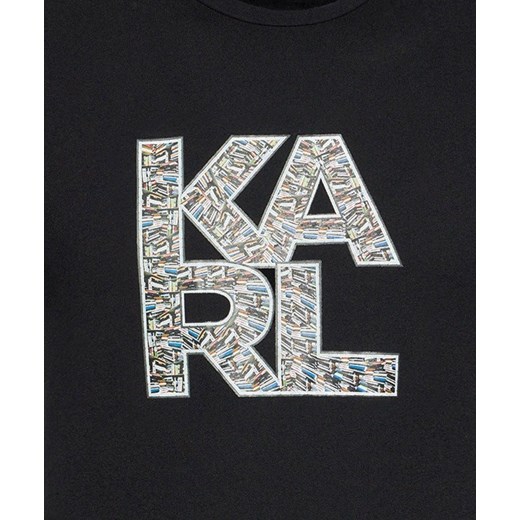 T-shirt męski Karl Lagerfeld z krótkimi rękawami młodzieżowy 