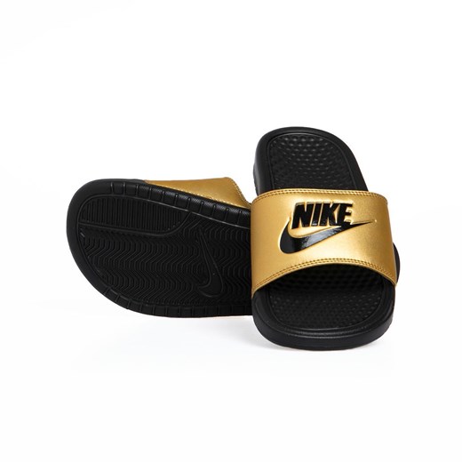 Klapki damskie Nike WMNS Benassi JDI złote (343881-014) Nike EU 36.5 bludshop.com wyprzedaż