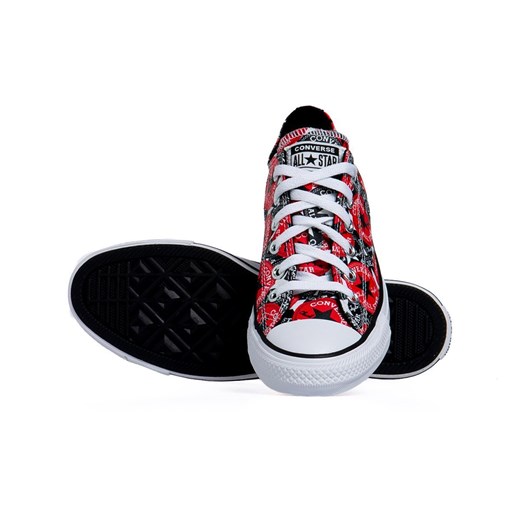 Sneakers buty damskie Converse Chuck Taylor All Star OX czerwone (166986C) Converse US 6,5 wyprzedaż bludshop.com
