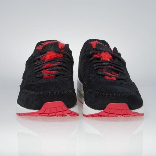 Sneakers buty Nike WMNS Air Max 1 Premium black / black-action red 454746-010 Nike US 6,5 wyprzedaż bludshop.com