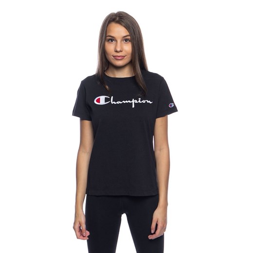 Koszulka damska Champion Script Logo Crew Neck T-shirt black SS20 Champion M bludshop.com promocja