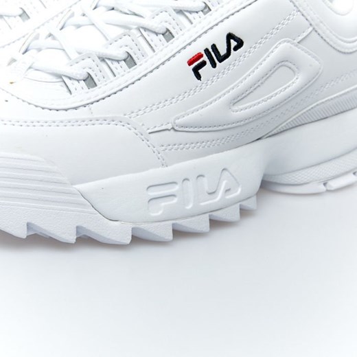 Sneakers buty damskie FILA Disruptor Low WMNS white (1010302.1FG) Fila US 7 okazyjna cena bludshop.com