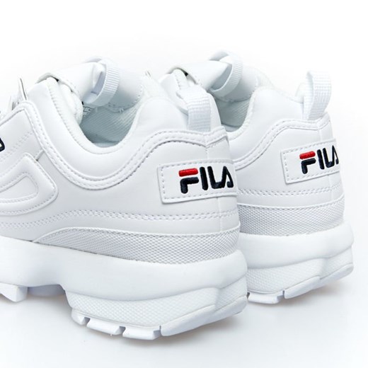 Sneakers buty damskie FILA Disruptor Low WMNS white (1010302.1FG) Fila US 8 okazyjna cena bludshop.com