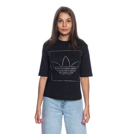 Koszulka damska Adidas Originals T-shirt czarna 34 okazja bludshop.com
