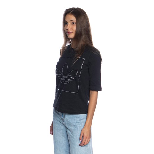 Koszulka damska Adidas Originals T-shirt czarna 32 wyprzedaż bludshop.com