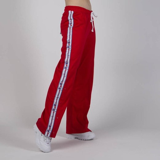 Spodnie dresowe damskie Champion Full Zip Pants red Champion S wyprzedaż bludshop.com