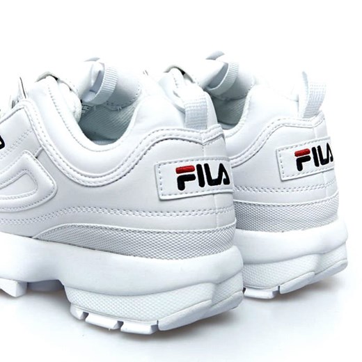 Sneakers buty damskie FILA Disruptor P Low WMNS white (1010746.1FG) Fila US 9,5 okazja bludshop.com