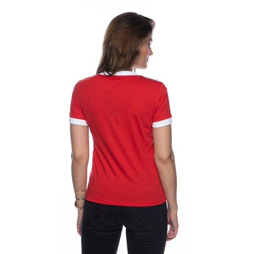 Koszulka damska Adidas Originals 3-Stripes Tee lush red/white 34 bludshop.com promocja