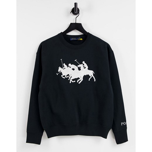 Polo Ralph Lauren – Czarny sweter z nadrukiem-Black Polo Ralph Lauren S Asos Poland