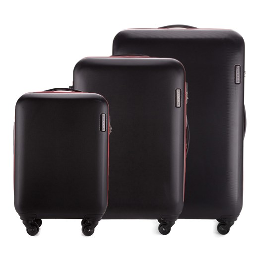 56-3-61X-10 Komplet walizek na kółkach wittchen czarny guma