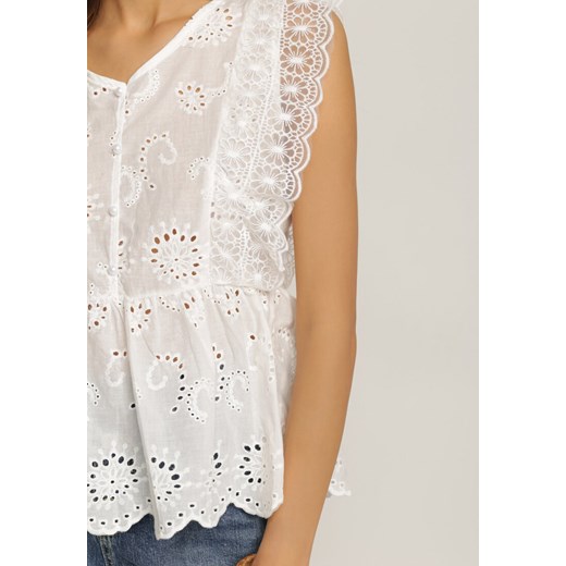 Biała Bluzka Orphaxise Renee XL/XXL okazja Renee odzież
