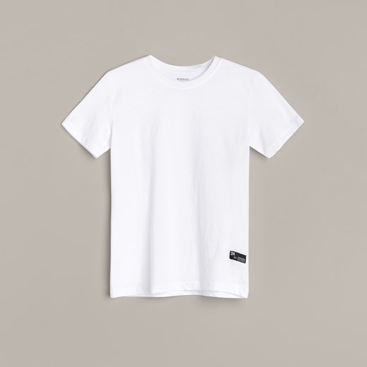 Reserved - Bawełniany t-shirt basic - Biały Reserved 122 Reserved