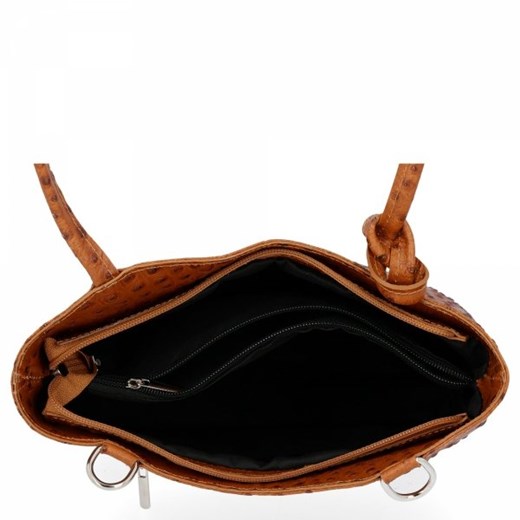 Shopper bag Genuine Leather elegancka na ramię skórzana 