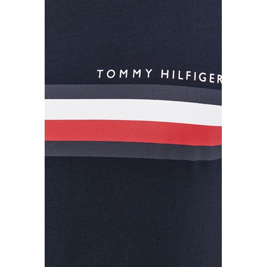 T-shirt męski Tommy Hilfiger granatowy z krótkimi rękawami 