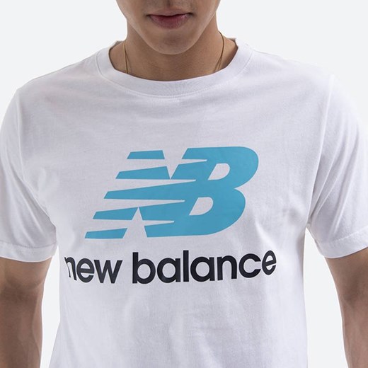 Koszulka męska New Balance Essentials Stacked Logo MT01575VLS New Balance L promocja SneakerStudio.pl