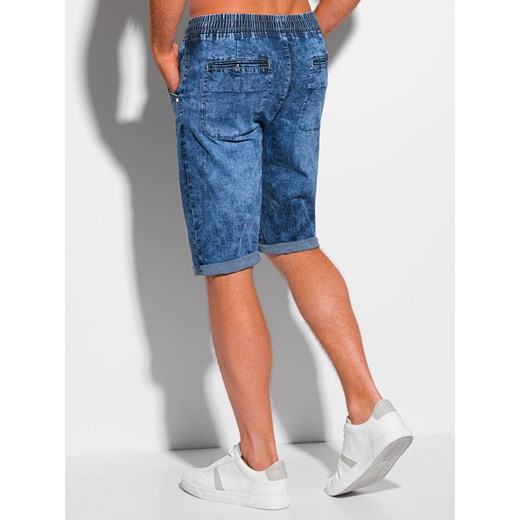 Spodenki męskie Edoti.com niebieskie jeansowe 