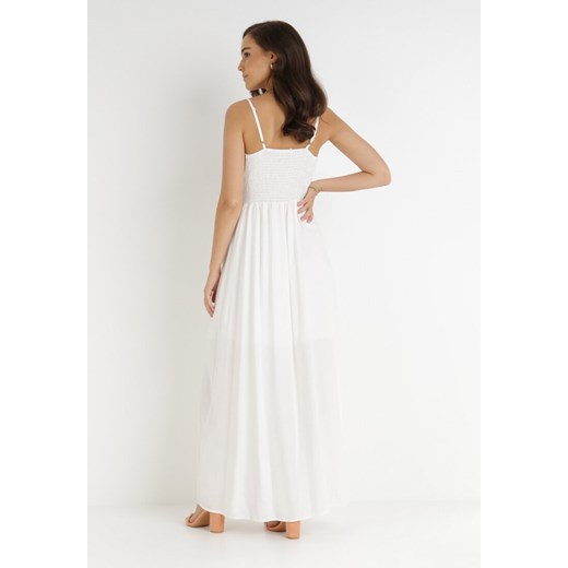 Sukienka Born2be trapezowa maxi w serek