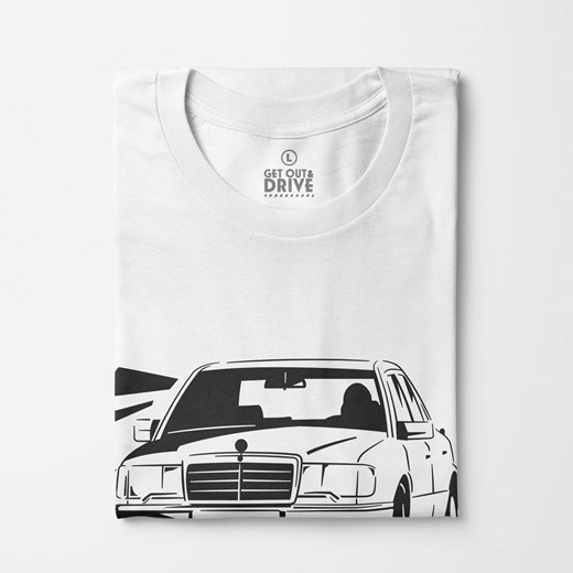Koszulka z Mercedes-Benz W124 500E Klasykami.pl S, M, L, XL, XXL sklep.klasykami.pl