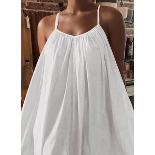 Sukienka Sandbella z dekoltem v maxi oversize'owa boho